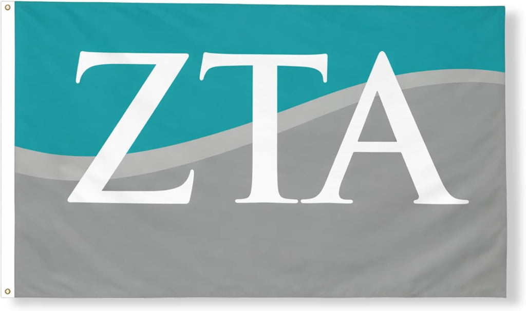 Zeta Tau Alpha 3 x 5 Flag with wave