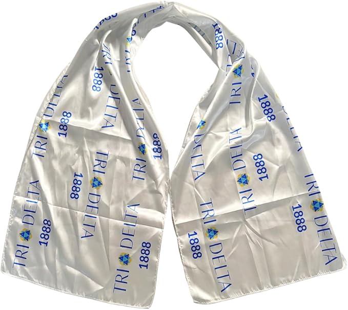 Tri Delta Satin Scarf