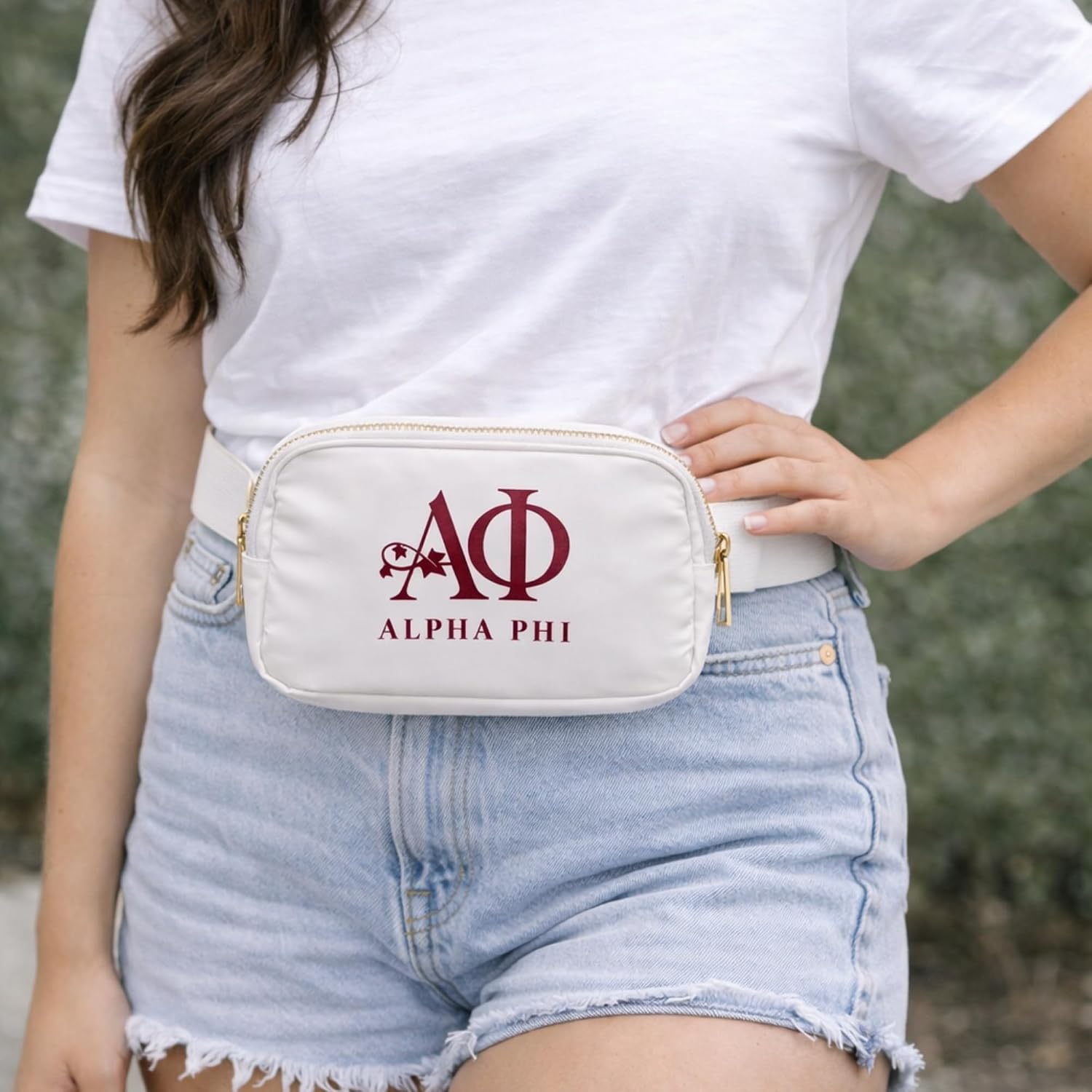 Alpha Phi Crossbody Fanny Pack