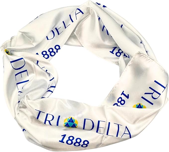 Tri Delta Satin Scarf