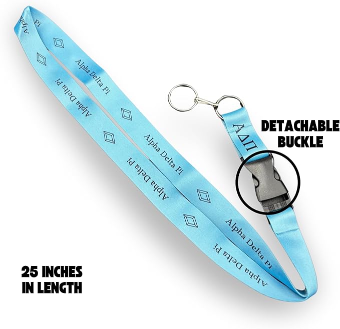 Alpha Delta Pi Lanyard with Detachable Buckle