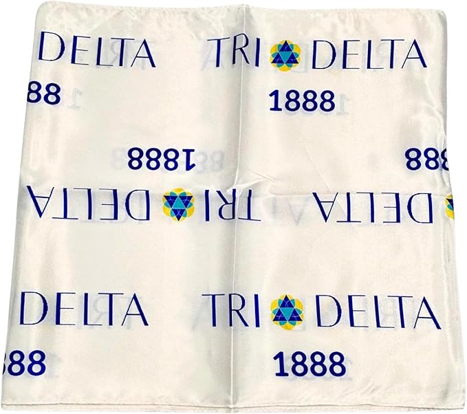 Tri Delta Satin Scarf