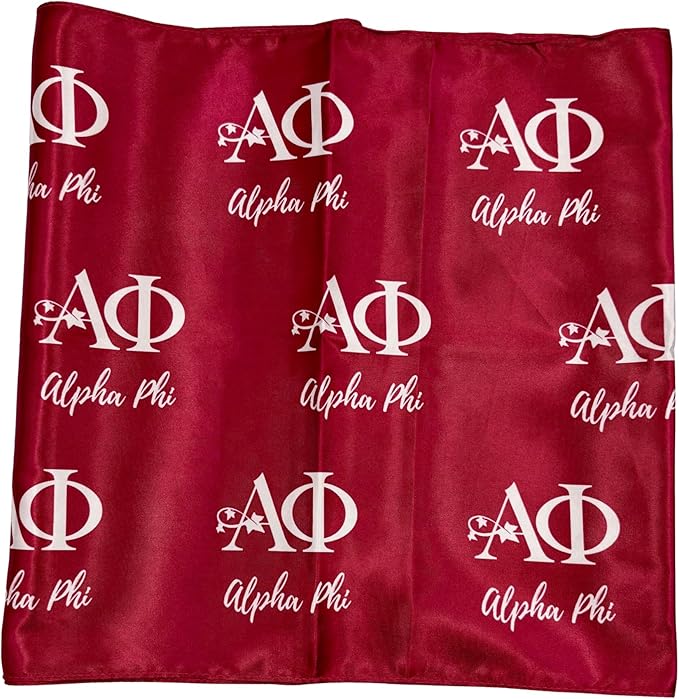 Alpha Phi Satin Scarf