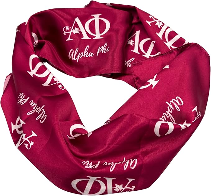 Alpha Phi Satin Scarf