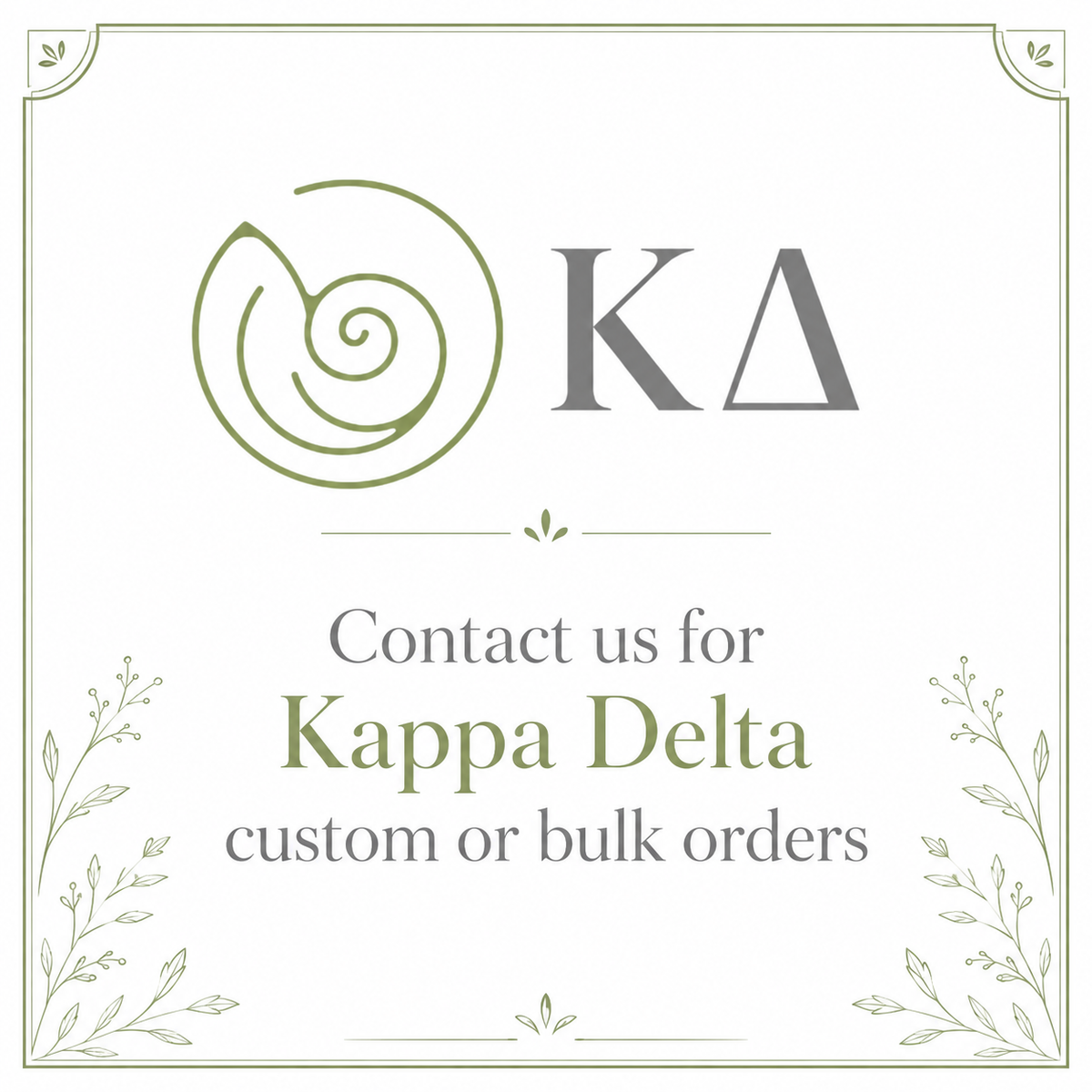 Kappa Delta - Custom & Bulk Discount Orders