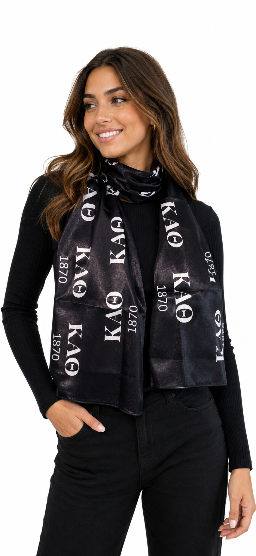 Kappa Alpha Theta Satin Scarf