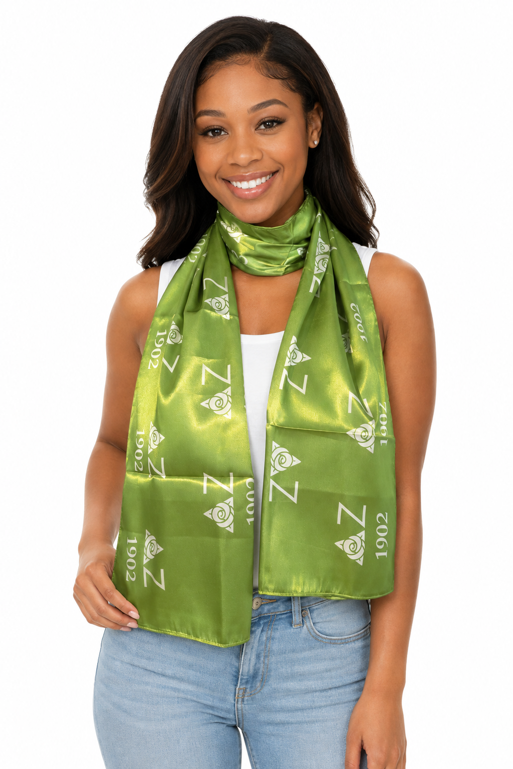 Delta Zeta Satin Scarf