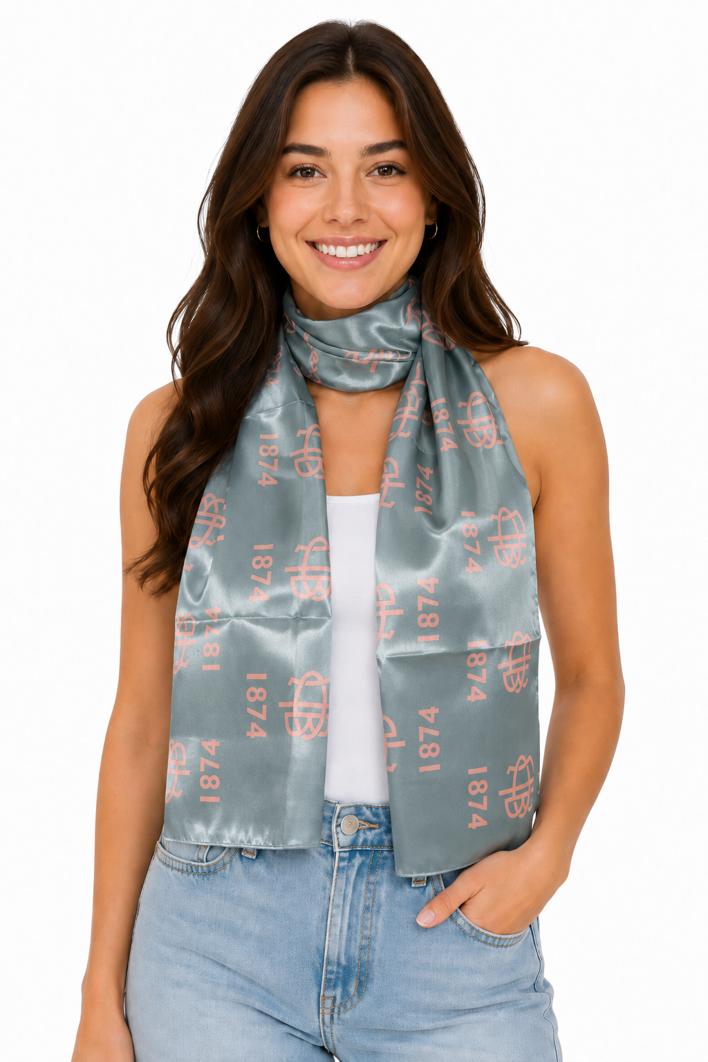 Gamma Phi Beta Satin Scarf