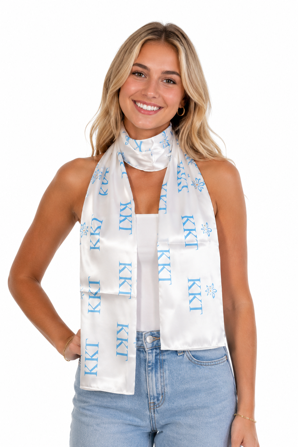 Kappa Kappa Gamma Satin Scarf