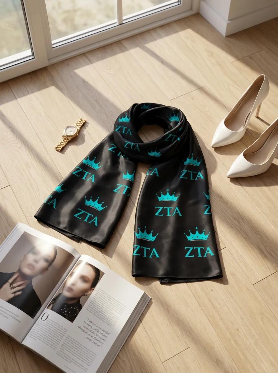 Zeta Tau Alpha Satin Scarf
