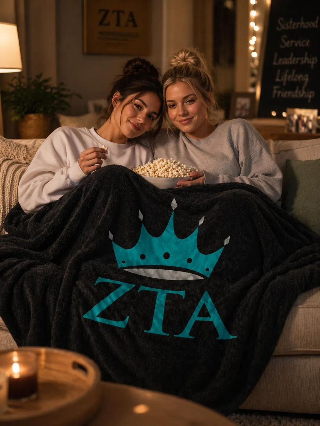 Zeta Tau Alpha 50in x 60in Throw Blanket