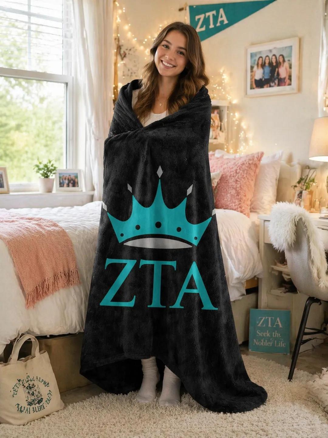 Zeta Tau Alpha 50in x 60in Throw Blanket