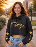 Kappa Alpha Theta Crop Top Fleece Hoodie